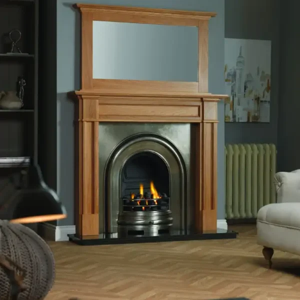 GB Mantels Oak Collection Highbury Wooden Fireplace