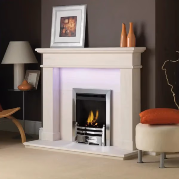 Charlton & Jenrick Balmoral Limestone Complete Fireplace