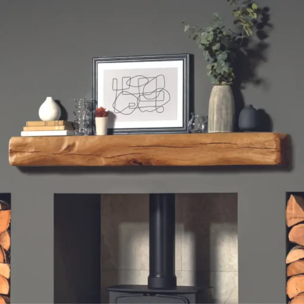 Focus Fireplace Solid Oak Beams