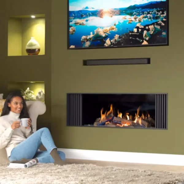 Wildfire Ravel 1500 Media Wall Balanced Flue Gas Fire