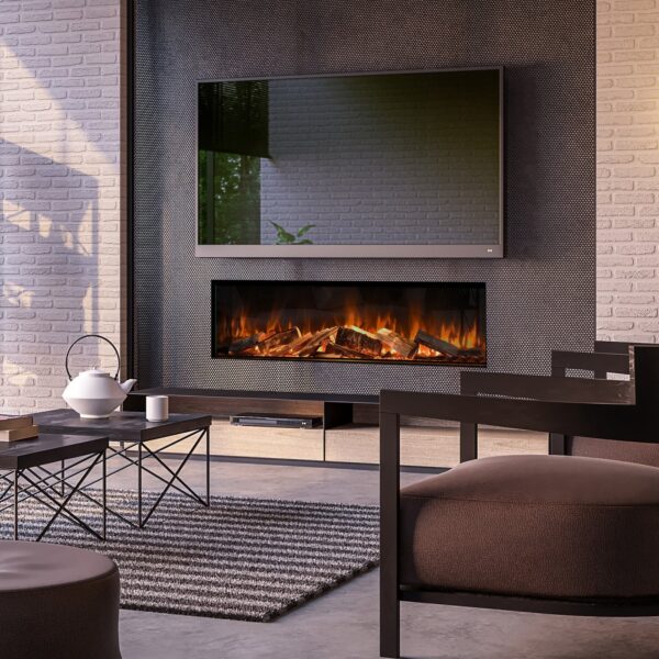 Evonic E-lectra built in media wall electric fire