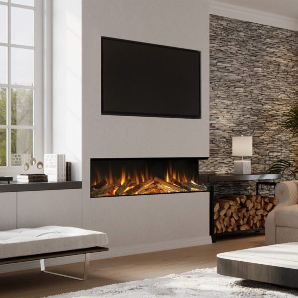 Evonic Volante built in media wall electric fire