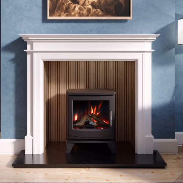 Gallery Bartello White Painted Fireplace at Heatwave Fireplaces Warrington