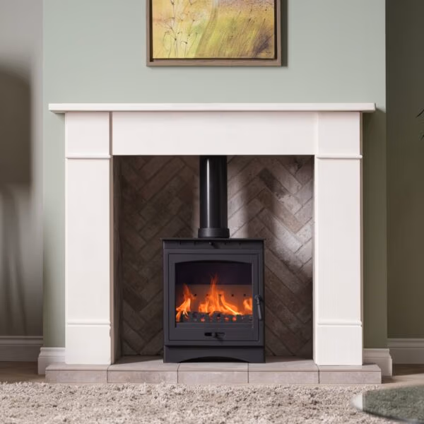 Gallery Brompton 56 Agean Limestone Fireplace at Heatwave Fireplaces Warrington