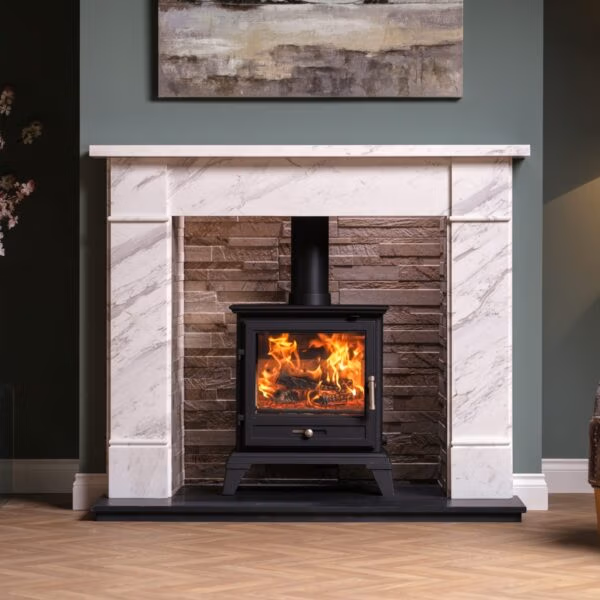 Gallery Brompton 56 Kallos Marble Fireplace at Heatwave Fireplaces Warrington