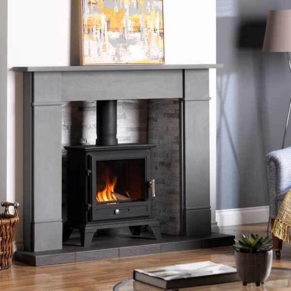 Gallery Brompton 56 Persian Grey Limestone Fireplace at Heatwave Fireplaces Warrington