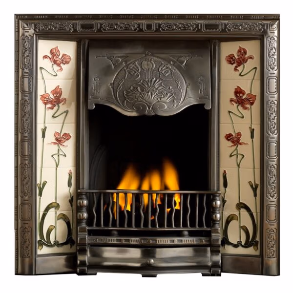 Gallery Normandy Tiled Cast Iron Insert at Heatwave Fireplaces Warrington