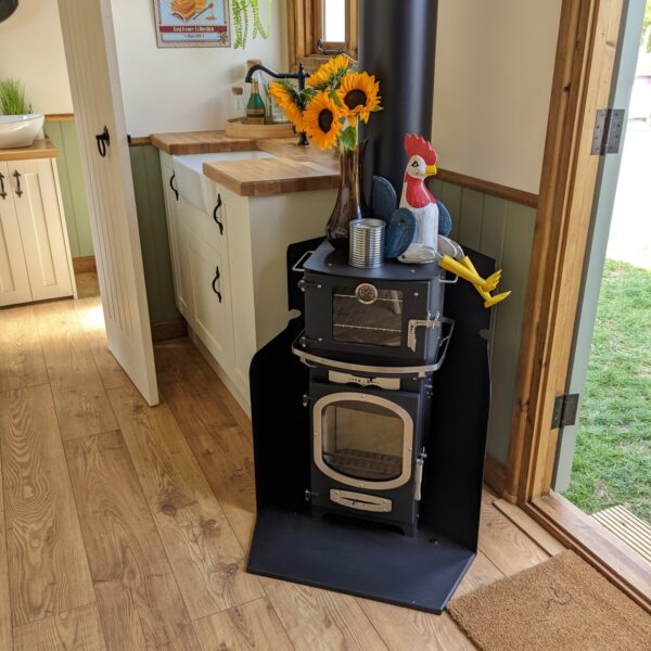 Go Eco Adventurer 5 stove in a shepherd hut