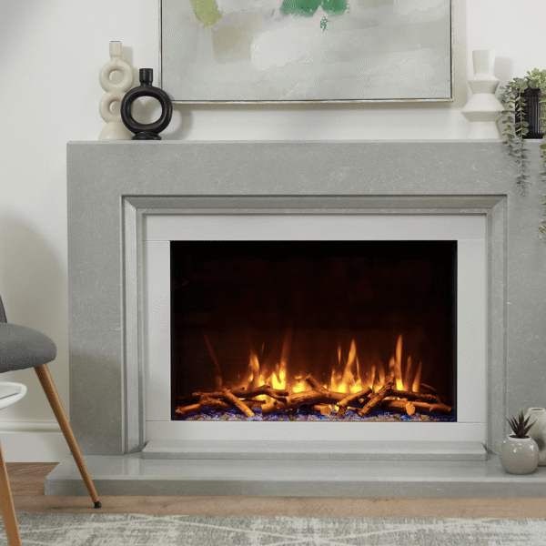 Charlton and Jenrick iRange i790e Slimline Electric Fire shown in a room setting