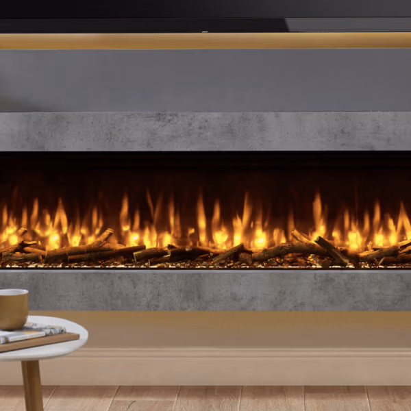 Charlton and Jenrick iRange i1500e Slimline Electric Fire shown in a room setting