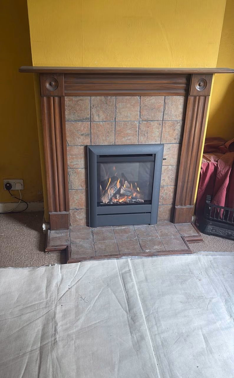 Making an original fireplace safe in Warrington with a Wildfire Ravel 400