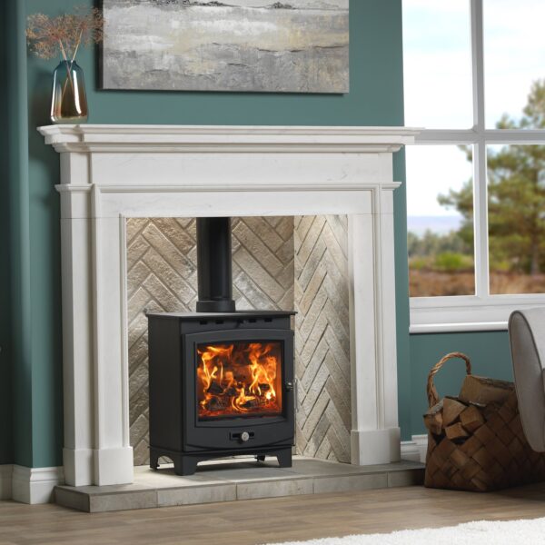 Penman Aversa Pura Clara Pura marble Fireplace at Heatwave Fireplaces Warrington