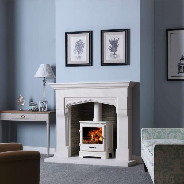 Penman Beaufort Iberian limestone Fireplace at Heatwave Fireplaces Warrington