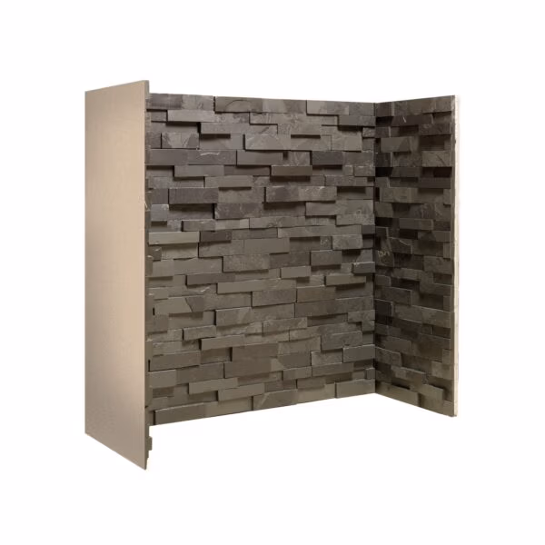 Penman Black Staggered Slate Chamber at Heatwave Fireplaces Warrington