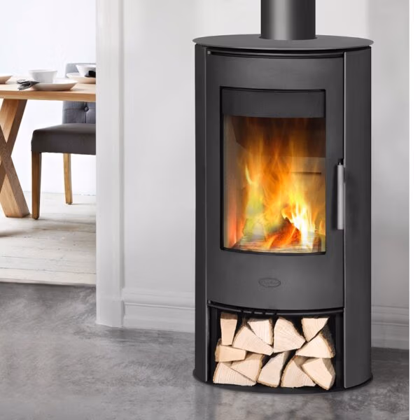 Penman Kassel Cylindrical Wood Burning Stove at Heatwave Fireplaces Warrington