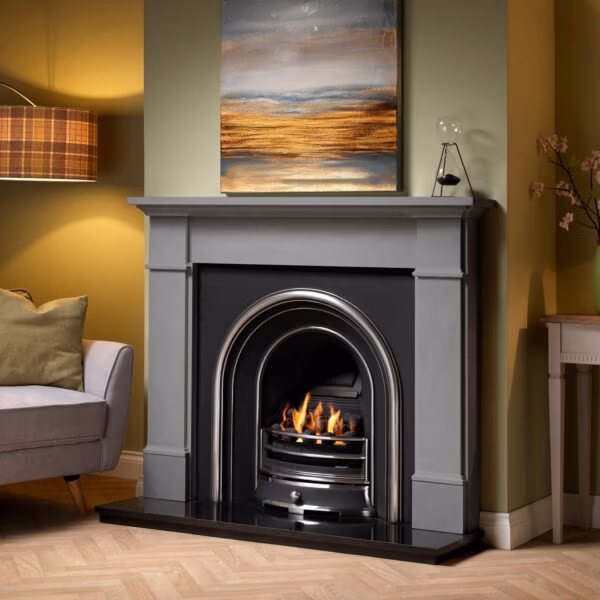 Penman Velletri 56 Persian Persian limestone Fireplace at Heatwave Fireplaces Warrington