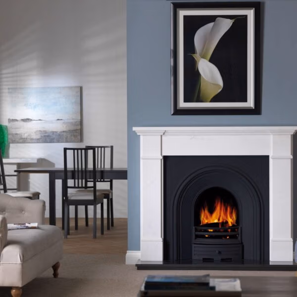Penman Velletri Clara Pura Clara Pura marble Fireplace at Heatwave Fireplaces Warrington