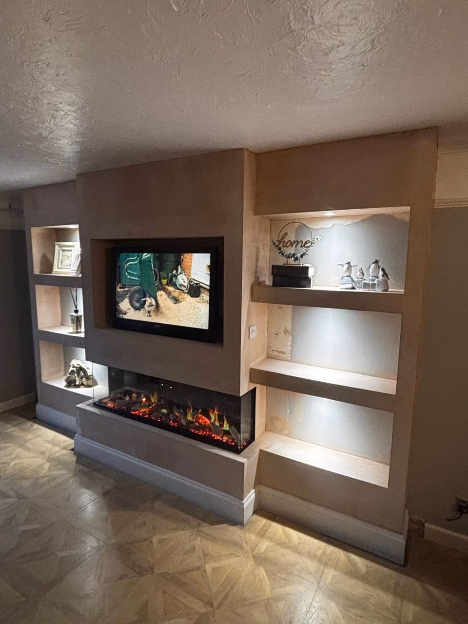 Media Wall Installation in Widnes with an i1500 Electric Fire