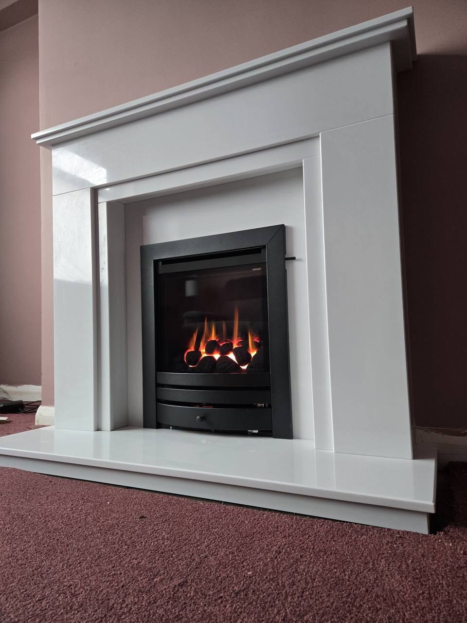 My gas fire smells when I turn it on. Is that normal