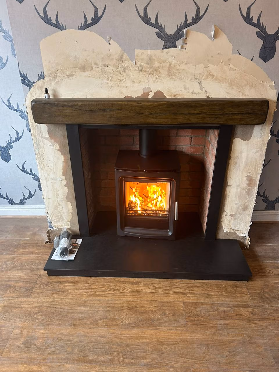 PureVision BPV5 stove with a brick chamber in Warrington