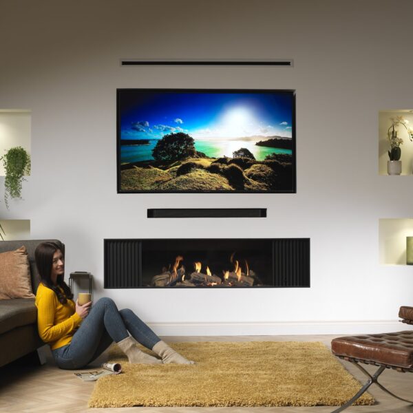 Wildfire Ravel 1720 media wall balanced flue gas fire